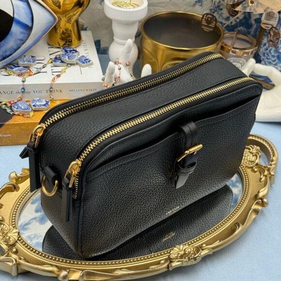 🆕 OROTON 🧿 NWOT Dylan Camera Crossbody Bag, Black Calfskin Leather - Picture 16 of 16